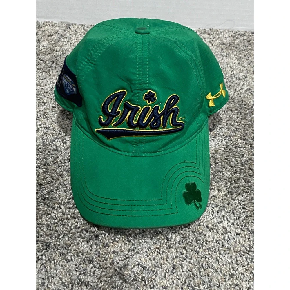 Hat Under Armour Womens Green Good Cotton Bowl Playoff Semifinal Notre Dame OSFA